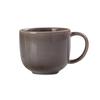 Yanco China PK-001 Peocock Grey Porcelain 8oz Coffee Cup with Handle - 3dz 