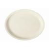 GET PP1100737624 Corona Americana Off White Porcelain 7.5in x 5in Oval Platter 