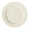 GET PP1100902024 Corona Americana Cream White Porcelain 8in dia. Plate - 2dz 
