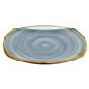 GET PP1604722912 Corona Artisan Blue Porcelain 12in dia. Rolled Edge Plate 