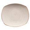 GET PP1605722024 Corona Artisan Beige Porcelain 7.5in dia. Rolled Edge Plate 