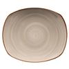 GET PP1607722912 Corona Artisan Grey Porcelain 12in dia. Rolled Edge Plate 