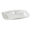 Yanco China PS-2012 Piscataway White Porcelain 12in x 8.5in Rectangular Plate 