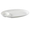 Yanco China PS-2013 Piscataway White Porcelain 13in x 7in Oval Plate - 1dz 