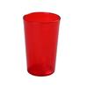 Yanco China PT-010R Red Plastic 9.5oz Tumbler - 6dz 