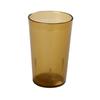 Yanco China PT-012A Amber Plastic 12oz Tumbler - 6dz 