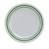 Yanco China PT-107 Pine Tree Green/Beige Melamine 9in dia. Dinner Plate - 2dz 