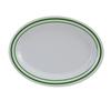 Yanco China PT-216 Pine Tree Green/Beige Melamine 16in x 12in Oval Platter- 1dz 