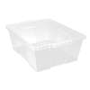 Quantum Food Service 21x15-7/8x7-3/4 Polypropylene Stackable Latch Container - LC191507CL 