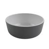 GET RB-15-WS/GRM Roca Glazed White/Gray Melamine 16 oz.Soup Bowl - 2dz 