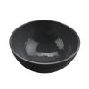 GET RB-70-GRS/BKM Roca Glazed Gray/Black Melamine 32oz Ramen Bowl - 1dz 
