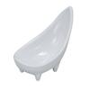 Yanco China RM-065 Rome White Melamine 3oz 6"L Oval Sauce Dish - 6dz 
