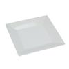 Yanco China RM-112 Rome White Melamine 12in x 12in Square Plate - 1dz 