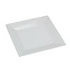 Yanco China RM-114 Rome White Melamine 14in x 14in Square Plate - 1dz 