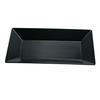 Yanco China Rome Black Melamine 10in x 6in Rectangular Plate - 2dz - RM-210BK 