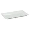 Yanco China RM-218 Rome White Melamine 18in x 10.5in Rectangular Plate - 1dz 