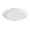 Yanco China RM-3022 Rome White Melamine 22in x 18in Oval Turkey Platter - 6 Each 