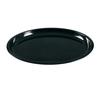 Yanco China Rome Black Melamine 22in x 18in Oval Turkey Platter - 6 Each - RM-3022BK 