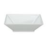 Yanco China RM-307 Rome White Melamine 22oz 7in x 7in Square Bowl - 4dz 