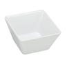 Yanco China RM-404 Rome White Melamine 10oz 3.75in x 3.75in Square Bowl - 6dz 