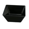 Yanco China Rome Black Melamine 10oz 3.75in x 3.75in Square Bowl - 6dz - RM-404BK 