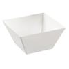 Yanco China RM-405 Rome White Melamine 18oz 5in x 5in Square Bowl - 4dz 