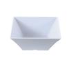 Yanco China RM-4107 Rome White Melamine 2qt 7.5in x 7.5in Square Bowl - 2dz 