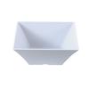 Yanco China RM-4112 Rome White Melamine 8qt 12in x 12in Square Bowl - 6 Each 
