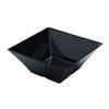 Yanco China Rome Black Melamine 8qt 12in x 12in Square Bowl - 6 Each - RM-4112BK 