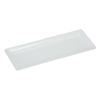 Yanco China RM-4308 Rome White Melamine 9.25in x 3.5in Rectangular Plate - 4dz 