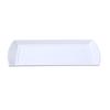 Yanco China RM-4407 Rome White Melamine 13.75in x 6.5in Rectangular Plate - 2dz 