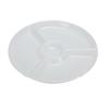 Yanco China RM-821 Rome White Melamine 12.25in dia. Plate - 1dz 