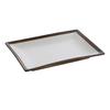 Yanco China RO-213 Rockeye Glazed Porcelain 12in x 8.25in Rectangular Plate 