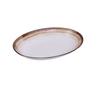 Yanco China RO-2914 Rockeye-2 Glazed Porcelain 36oz 14inx 10.5in Deep Oval Plate 