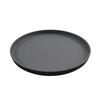 GET RP-11-GRM/BKM Roca Gray/Black Melamine 11in dia. Dinner Plate - 1dz 