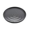 GET RP-11-GRS/BKM Roca Glazed Gray/Black Melamine 11in dia. Dinner Plate- 1dz 