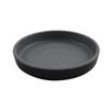 GET RP-5-GRM/BKM Roca Gray/Black Melamine 5in dia. Dinner Plate - 4dz 