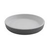 GET RP-5-WM/GRM Roca Balance White/Gray Melamine 5in dia. Dinner Plate- 4dz 
