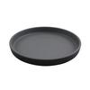GET RP-7-GRM/BKM Roca Gray/Black Melamine 7in dia. Dinner Plate - 2dz 