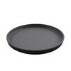 GET RP-9-GRM/BKM Roca Gray/Black Melamine 9in dia. Dinner Plate - 1dz 