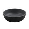GET RR-5-GRM/BKM Roca Shallow Grey/Black Melamine 4oz Side Dish - 4dz 