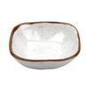 GET SB-5-RM Rustic Mill Cream Melamine 5oz 4.25in Square Monkey Dish 