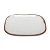 GET SCS-6-RM Rustic Mill Cream Melamine 6in Irregular Square Plate - 2dz 