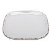 GET SCS-6-UM Urban Mill Cream Melamine 6in Irregular Square Plate - 2dz 