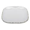 GET SCS-9-UM Urban Mill Cream Melamine 9.5in Square Irregular Plate- 1dz 