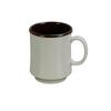 Yanco China SS-908 Sesame Beige Melamine 8oz 3in dia. Coffee Mug - 4dz 