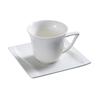 Yanco China SW-001 Sea Wave Bone White Porcelain 7oz 3.4in dia. Cup - 3dz 