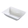 Yanco China SW-406 Sea Wave Bone White Porcelain 8oz Rectangular Bowl - 3dz 