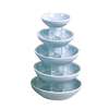 Thunder Group 3oz Blue Jade Pattern Melamine Sauce Dish - 1dz - 3935 