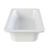 Thunder Group 2-1/2"D Melamine Stackable Food Pan - White - GN1132W 